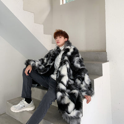 Abrigo de Felpa Hip Hop Trendy para Hombre - Image 2