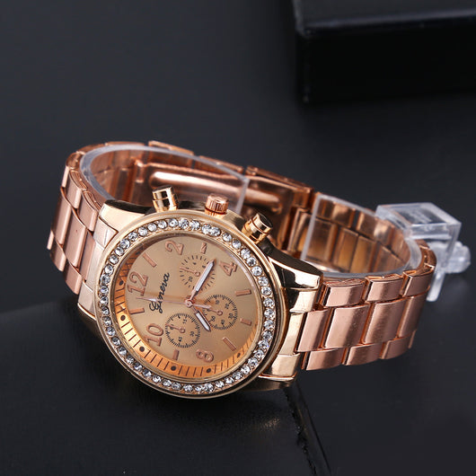 Reloj para Hombre Geneva Diamond con Movimiento de Tres Ojos - Cuarzo Aleación - Image 4