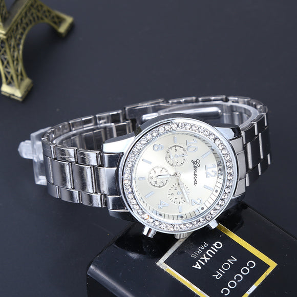 Reloj para Hombre Geneva Diamond con Movimiento de Tres Ojos - Cuarzo Aleación