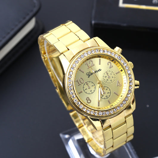 Reloj para Hombre Geneva Diamond con Movimiento de Tres Ojos - Cuarzo Aleación - Image 3