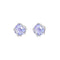 All-Plateado Tianhuo-Cut Firework-Cut Thorn Rose EarringsAnti-Oxidation Unisex Retro Estilo Morado 1Pair 6mm