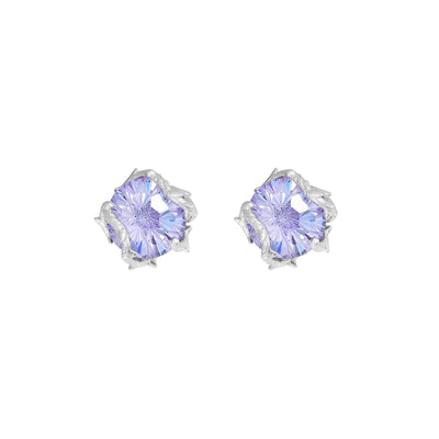 Aretes de Rosa Espinada Plata Pura - Corte Diamante Retro Unisex Antioxidante - Image 9