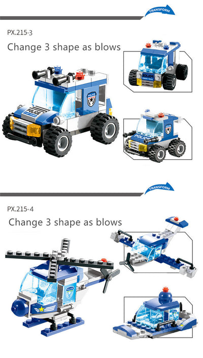 Set de 762 Piezas para Construir Auto Robot Policial de la Ciudad - Image 5