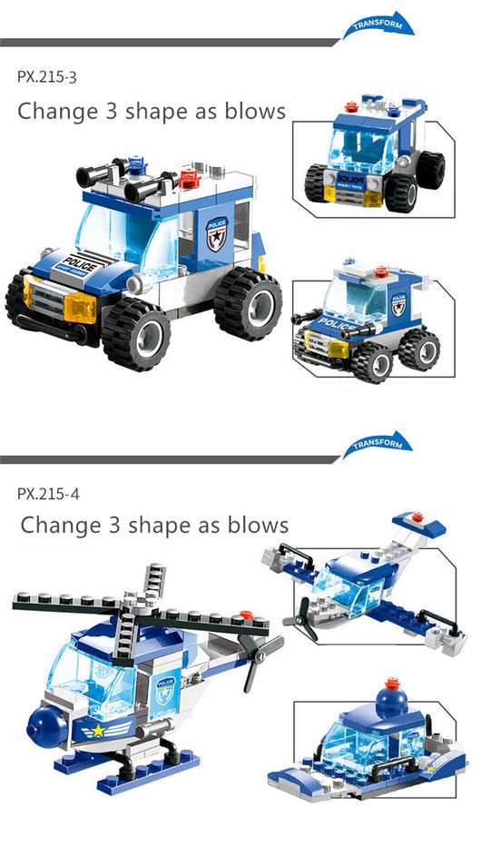 Set de 762 Piezas para Construir Auto Robot Policial de la Ciudad - Image 5