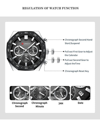 Reloj Deportivo Impermeable para Hombre con Seis Manecillas - Image 8