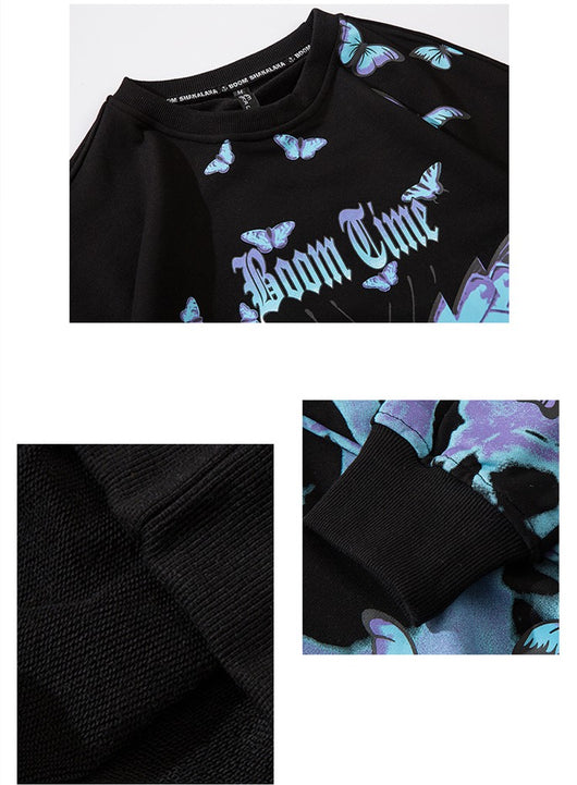 Suéter Hombre Cuello Redondo Estampado Manga Larga Oversize - Image 4