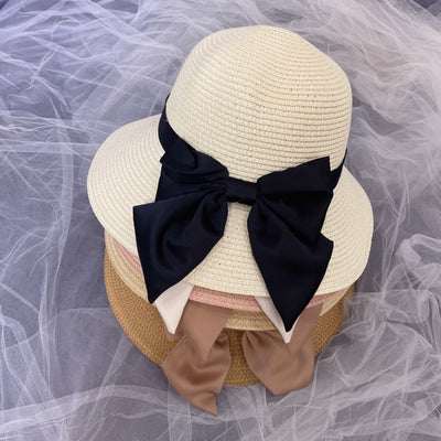 Sombrero de Paja con Moño Simple - Diseño Minimalista Playa - Image 3