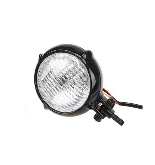 Faros Delanteros Retro para Coche Eléctrico - Estilo Clásico en Negro Intenso - Image 3
