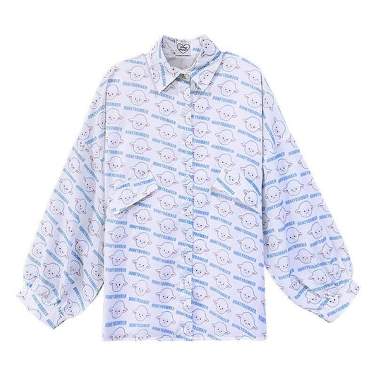 Camisa Uniforme Manga Larga para Mujer