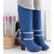 Botas Altas Mujer Tacón Alto Efecto Gamuza - Tallas Grandes 40-43