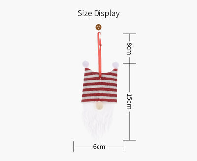 Adorno Navideño Gorro Doble Bola con Base de Madera - Decoración Festiva Elegante - Image 21
