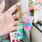 Creative Oiled Pearl Milk Tea Keychain Decompression Toy Rosado