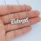 Creative babygirl english alphabet items Plateado