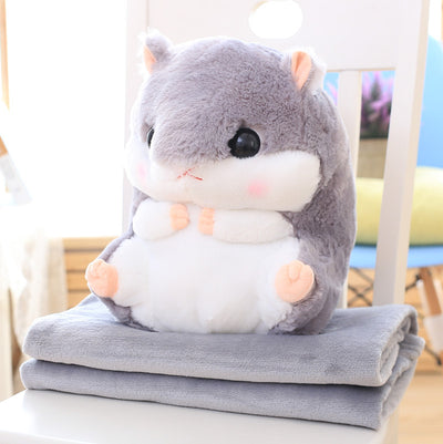 Almohada Manta Multifuncional Hámster - Cojín Térmico 2 en 1 para Auto y Hogar - Image 10