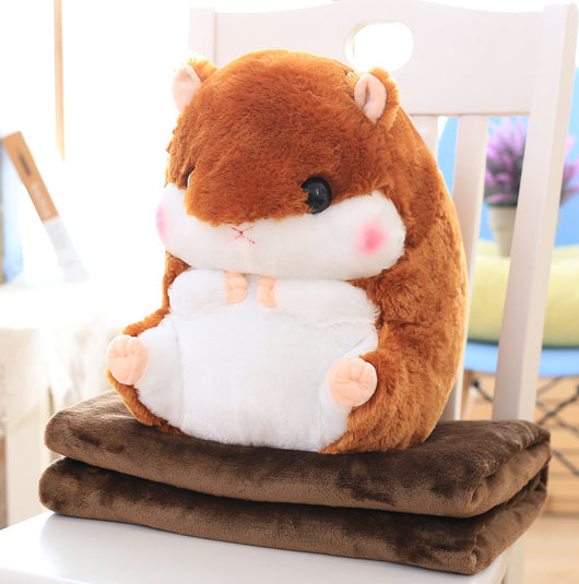 Almohada Manta Multifuncional Hámster - Cojín Térmico 2 en 1 para Auto y Hogar - Image 9