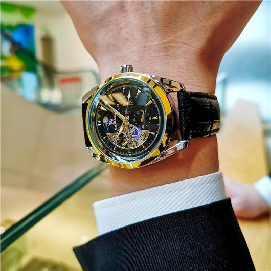 Reloj Automático Mecánico con Diseño Calado para Hombre - Image 10