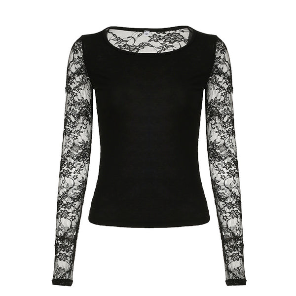 Blusa Sexy Encaje Espalda Descubierta Ajustada Elegante - Image 5