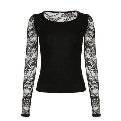Blusa Sexy Encaje Espalda Descubierta Ajustada Elegante - Image 5