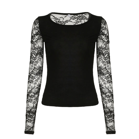 Blusa Sexy Encaje Espalda Descubierta Ajustada Elegante - Image 5