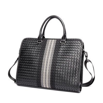 Maletín Profesional Hombre Crossbody Tejido - Bolsa Ejecutiva para Computadora - Image 18