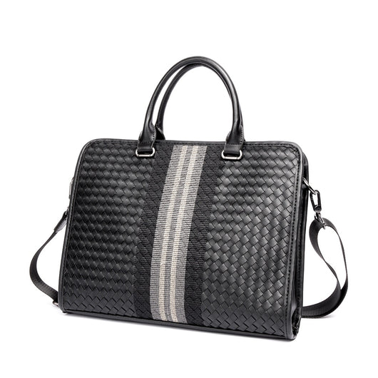 Maletín Profesional Hombre Crossbody Tejido - Bolsa Ejecutiva para Computadora - Image 18