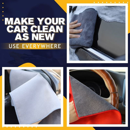Toalla de Gamuza Absorbente Extra Gruesa para Lavado de Auto