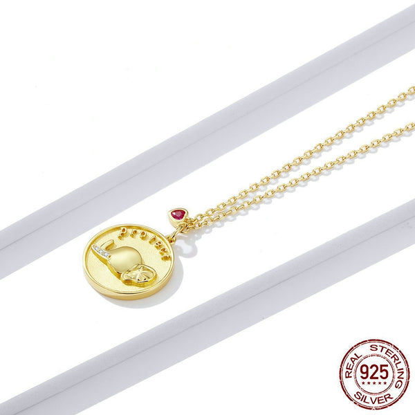 Collar de Oro Laminado con Elefante Grabado - Joya para Amantes de Animales