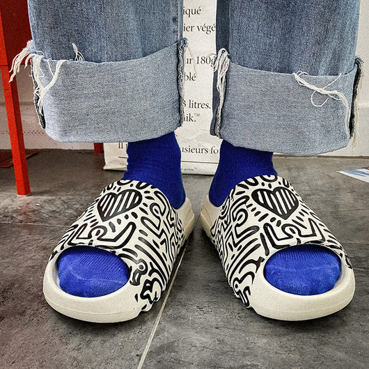 Sandalias Graffiti Plataforma para Hombre - Comodidad y Estilo - Image 8