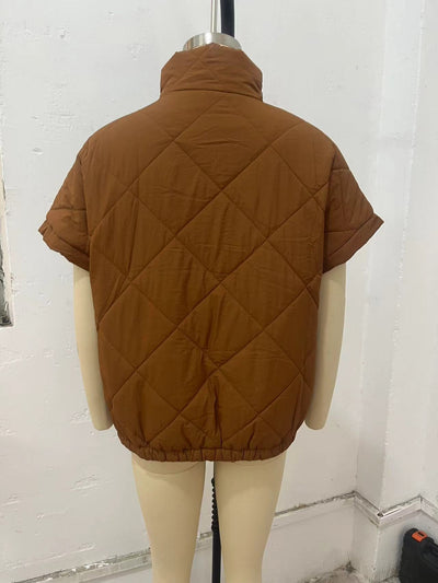 Chaqueta Cálida con Diseño de Diamantes y Bolsillos con Cierre - Image 44