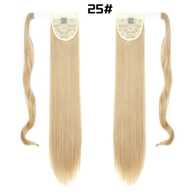 Cola de Caballo Extensible con Velcro - Cabello Liso Europeo - Image 25