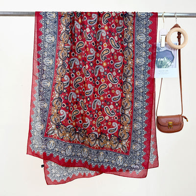 Pañuelo Foulard de Seda Premium con Protección Solar - Diseño Clásico Versátil - Image 8