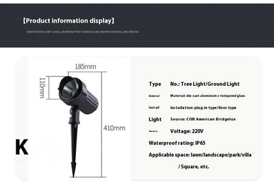 Reflector LED Empotrable para Paisajismo Exterior Resistente al Agua - Image 28