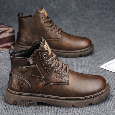 Botas Martin Altas Estilo Retro Británico para Hombre - Image 3