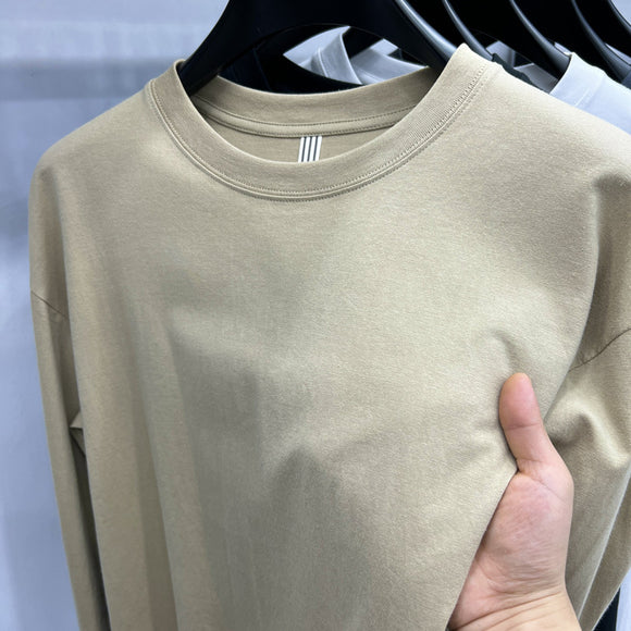 Camiseta Hombre Algodón Premium Cuello Redondo Hombro Descubierto