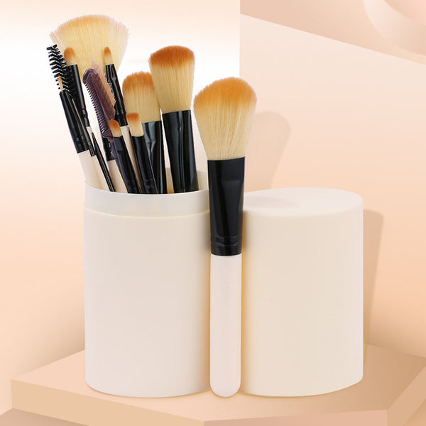 Set de 12 Brochas de Maquillaje Profesional con Estuche