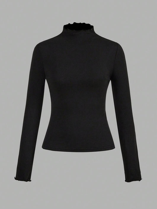 Blusa Ajustada de Punto con Volantes - Image 11