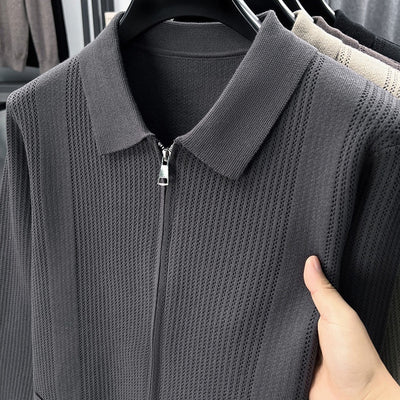 Cardigan Tejido con Cierre para Hombre - Abrigo Casual Elegante - Image 14
