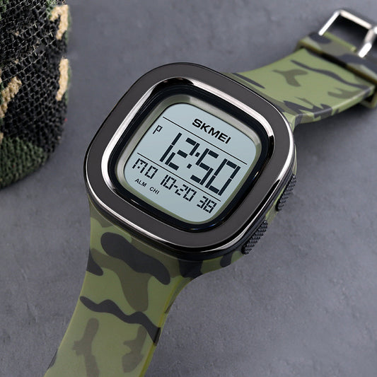 Reloj Deportivo Digital Cuadrado para Hombre - Estilo Casual