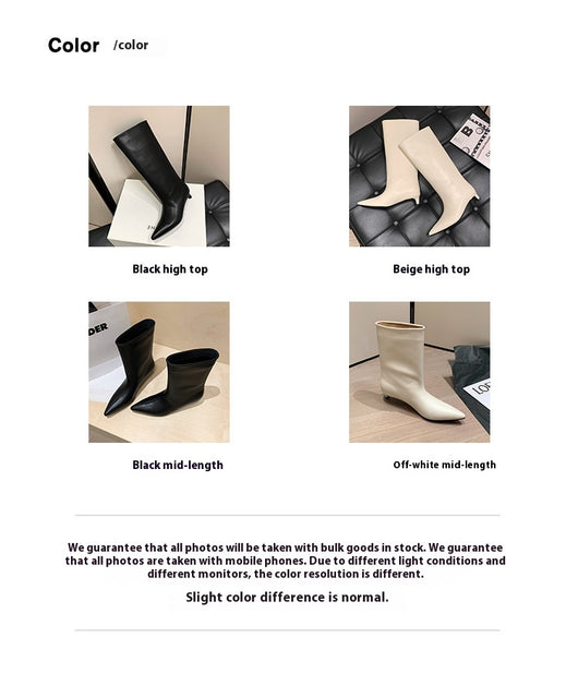 Botas de Tacón Kitten Cómodas y Sueltas para Moda Diaria - Image 18