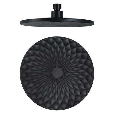 Cabezal de Ducha Redondo ABS Negro Premium