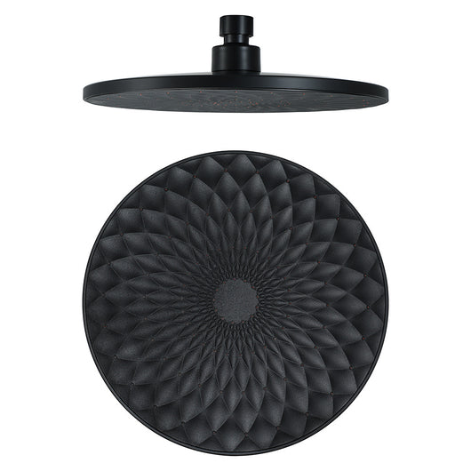 Cabezal de Ducha Redondo ABS Negro Premium