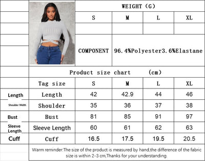 Camiseta Crop Top Minimalista para Mujer - Otoño e Invierno - Image 8