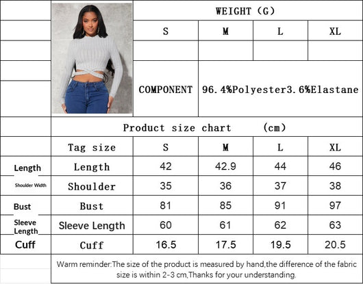 Camiseta Crop Top Minimalista para Mujer - Otoño e Invierno - Image 8