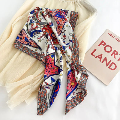 Pañuelo Grande Estampado para Mujer Primavera Otoño - Image 4