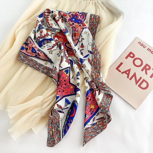 Pañuelo Grande Estampado para Mujer Primavera Otoño - Image 4
