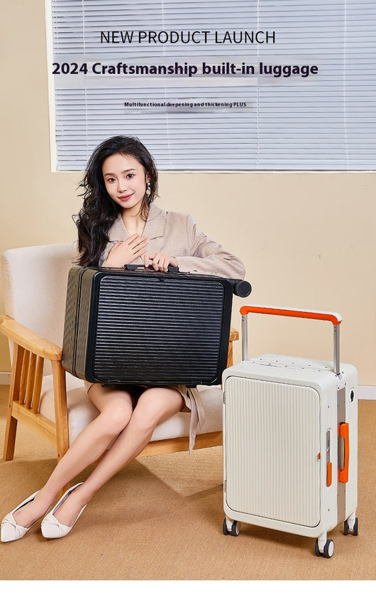 Maleta Trolley Multifuncional con Cargador USB y Ruedas Universales 20 Pulgadas - Image 18