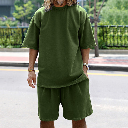 Conjunto Deportivo Hombre Verano - Playera Cuello Redondo y Shorts con Bolsillos - Image 15