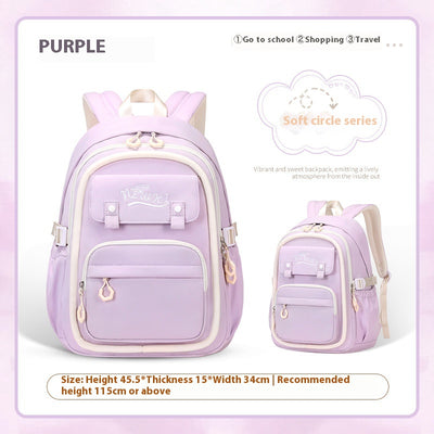 Mochila Escolar Impermeable de Gran Capacidad y Múltiples Compartimentos para Niñas - Image 5