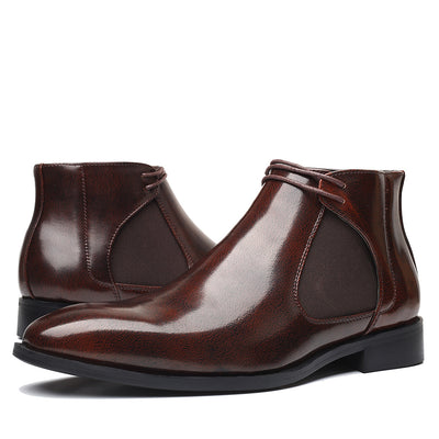 Zapatos de Cuero Puntiagudos Ligeros Talla 48 - Botines Elegantes para Caballero - Image 11