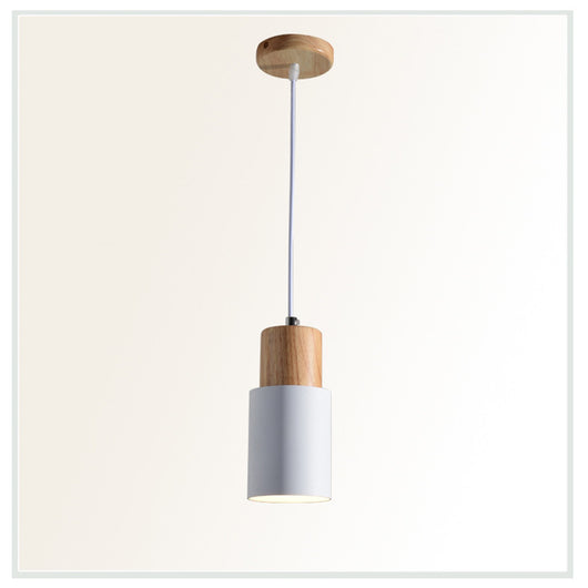 Lámpara de Techo Recta de Madera para Comedor y Sala de Estar - Image 5